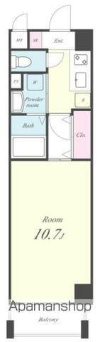 ラ・ヴェルジェ(1K/3階)の間取り写真