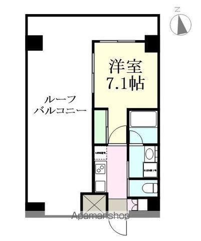 MIRAIZU RESIDENTIAL SENDAI Ⅱ(1K/9階)の間取り写真