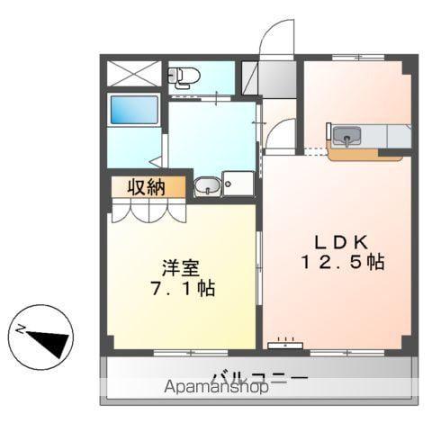 グラシアス・ティエラⅠ(1LDK/2階)の間取り写真