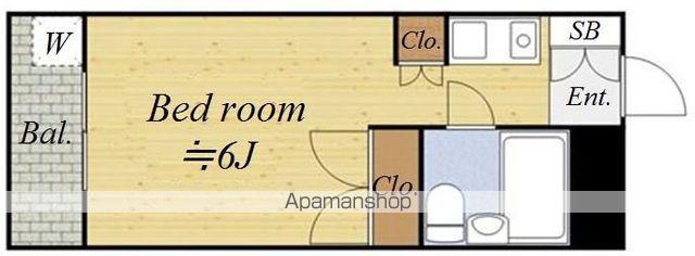 メゾン・ド・武蔵野(ワンルーム/2階)の間取り写真