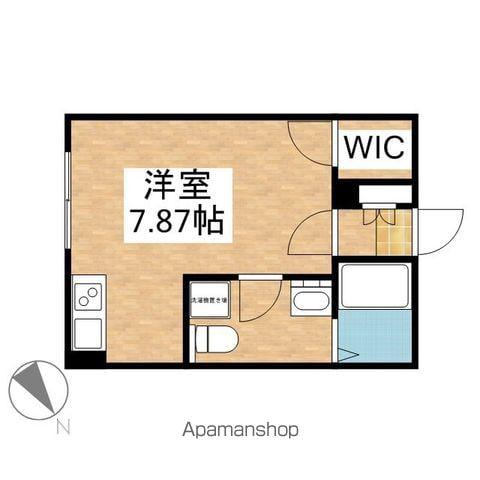 BRANCHE葵(ワンルーム/2階)の間取り写真