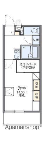 レオパレスプレノタートⅢ(1K/3階)の間取り写真