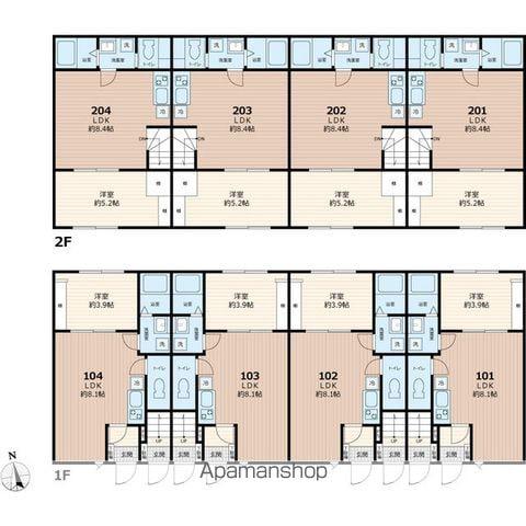 モンターニュ薬園台(1LDK/2階)の間取り写真