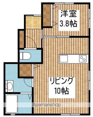 Rグレース長潟(1LDK/1階)の間取り写真