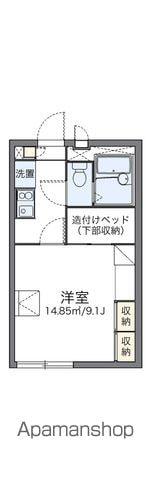レオパレス古市場2(1K/1階)の間取り写真