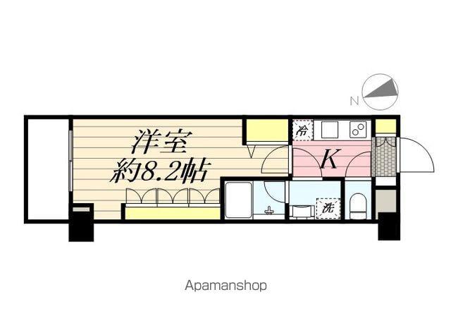 ブライズ神楽坂DUE(1K/5階)の間取り写真