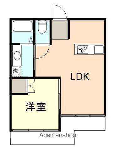 ゴールデンヴィラMⅢ(1LDK/2階)の間取り写真