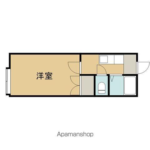 メゾンK4(1K/1階)の間取り写真