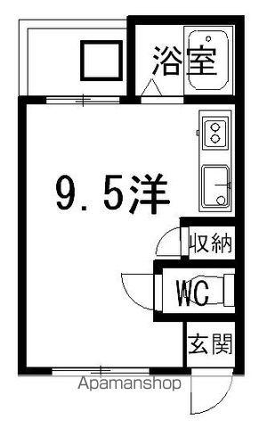 ノースリバー1(ワンルーム/5階)の間取り写真