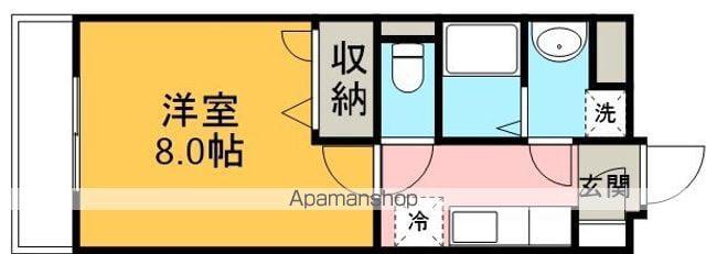 シャンティ(1K/2階)の間取り写真