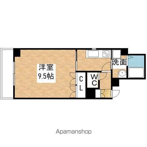 ウイステリア(1K/5階)の間取り写真