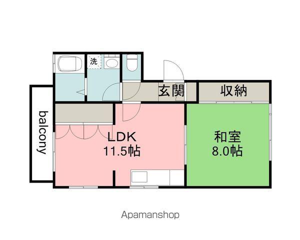 第三石原ビル(1LDK/1階)の間取り写真