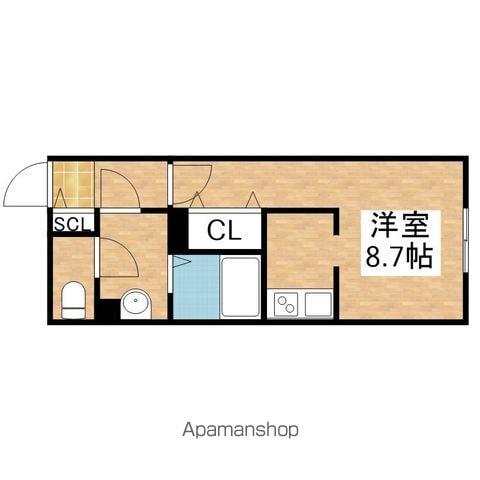 G VIVRE 御器所(1K/1階)の間取り写真