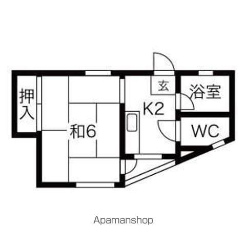 アイビル多摩(1K/3階)の間取り写真