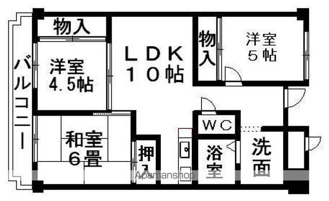 ファーストコーポ幕張本郷(3LDK/8階)の間取り写真