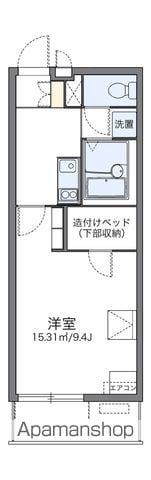 レオパレスアイエス(1K/2階)の間取り写真