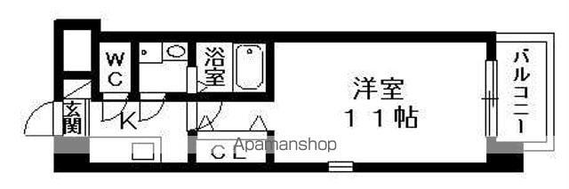 クエスト西大路(1K/5階)の間取り写真