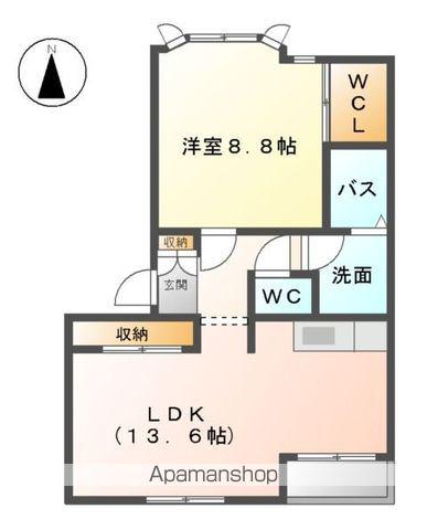グロリアスレジェンド(1LDK/2階)の間取り写真