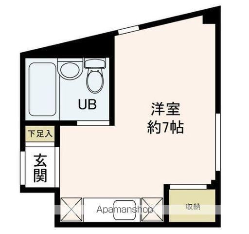 エンブレム早宮(ワンルーム/2階)の間取り写真