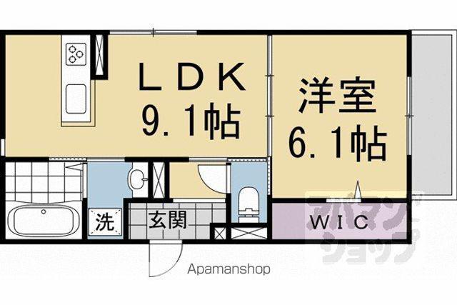 KITAOJIRESIDENCE(1LDK/2階)の間取り写真
