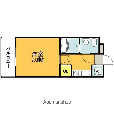 アルティ博多駅南(1K/5階)の間取り写真