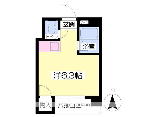 EITO CHIFUNE(ワンルーム/4階)の間取り写真
