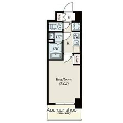 ALIVIS堺浜寺(1K/10階)の間取り写真