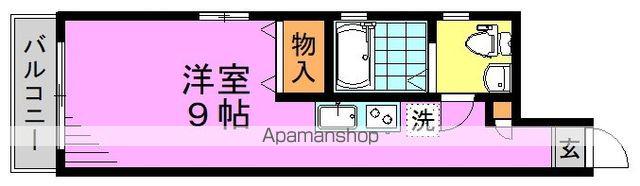 メゾンティーグル(ワンルーム/3階)の間取り写真