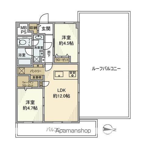 トーア南晴海マンション(2LDK/6階)の間取り写真