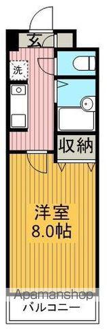 グランメール一社(1K/3階)の間取り写真