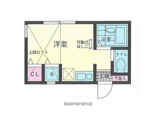 ヒルズ富岡(ワンルーム/1階)の間取り写真