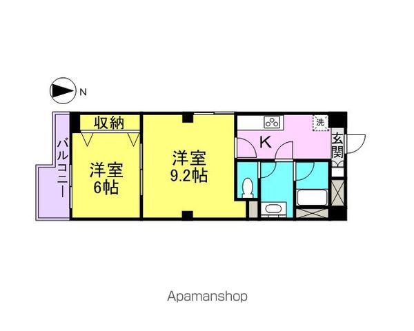 ヴァンキッシュ(2K/10階)の間取り写真