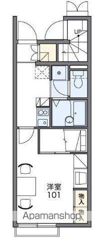 レオパレスK&S(1K/1階)の間取り写真