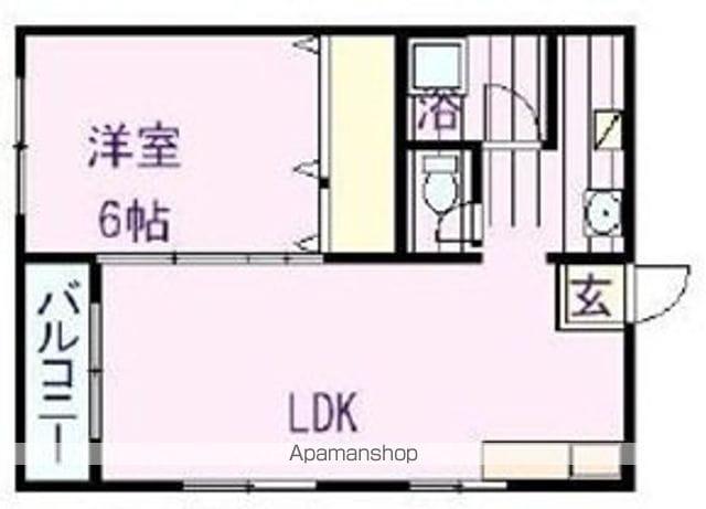 ハイツM(1LDK/1階)の間取り写真