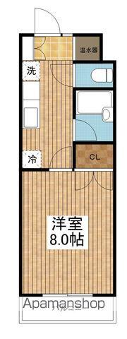 メゾン・ド・グレ(1K/2階)の間取り写真