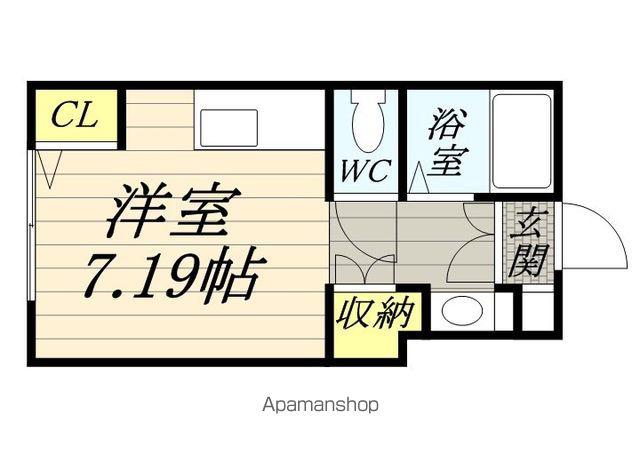 シャトーギャルソン(ワンルーム/2階)の間取り写真