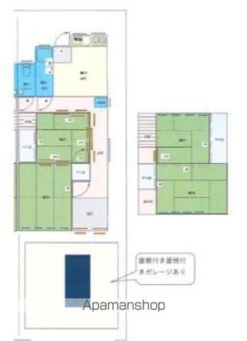 山陽本線 岡山駅 徒歩14分 2階建 築63年(4DK)の間取り写真