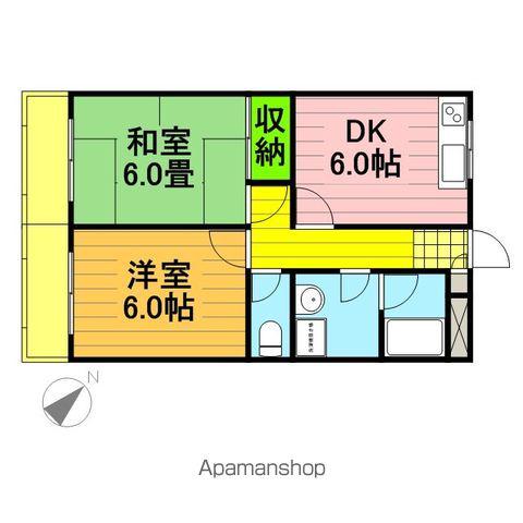 サニーコーポベル(2DK/1階)の間取り写真