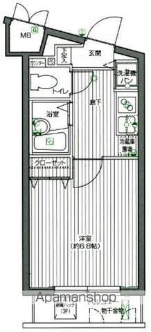 グランドガーラ渋谷(1K/4階)の間取り写真
