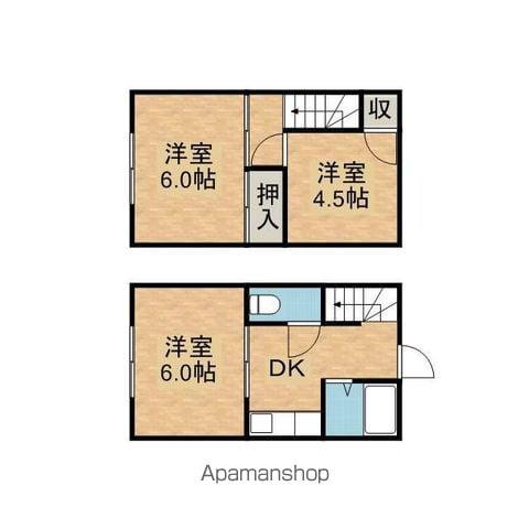 パレス鉢形(3DK)の間取り写真