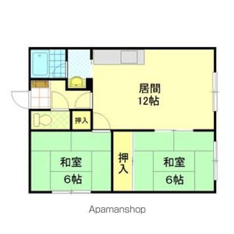 第2オリラハイツ(2LDK/1階)の間取り写真