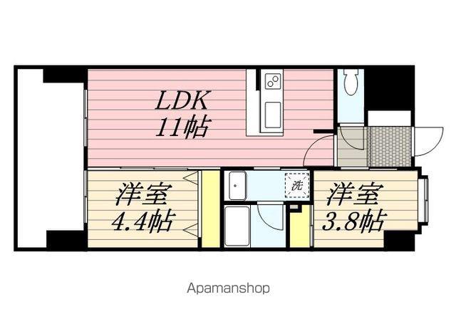 BAY GRANDE(2LDK/8階)の間取り写真