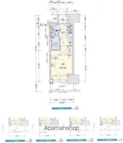 プレサンス千種アイル(1K/11階)の間取り写真
