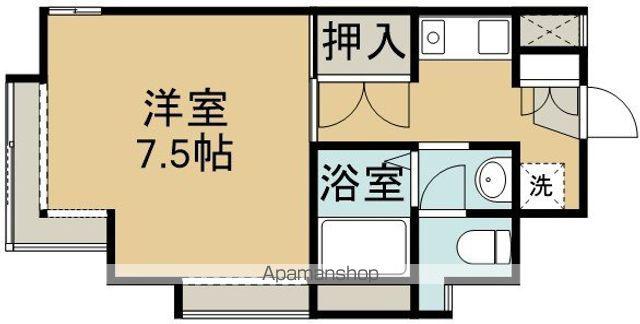 越後線 新潟大学前駅 徒歩14分 2階建 築35年(1K/2階)の間取り写真