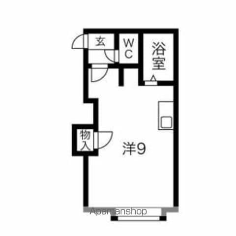 コートドール(ワンルーム/2階)の間取り写真