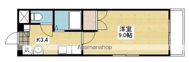 ブルーミングローズ(1K/4階)の間取り写真