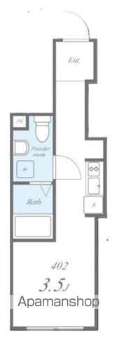 FLレジデンス都心首府(ワンルーム/3階)の間取り写真