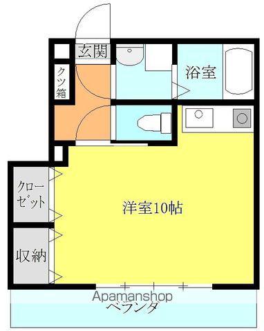 サンフィールド(ワンルーム/4階)の間取り写真