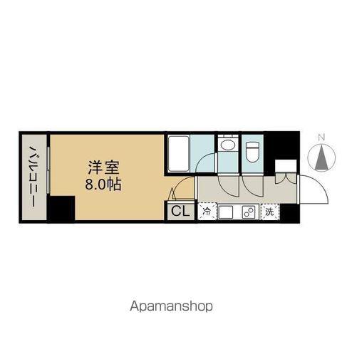 BPRレジデンス丸の内(1K/11階)の間取り写真