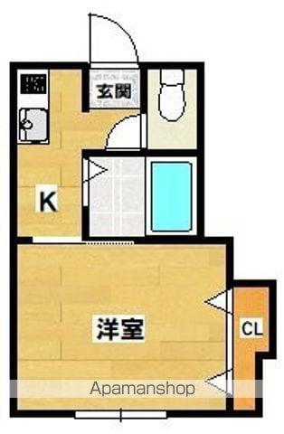 セントピア我孫子(1K/5階)の間取り写真